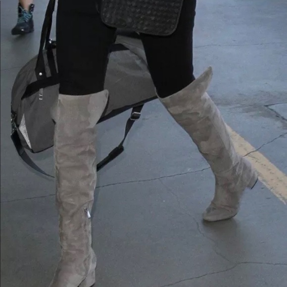 Sam Edelman ELINA “ Dark Gray “ Suede Over the Knee Boots Thigh High Size 6 - Picture 9 of 11